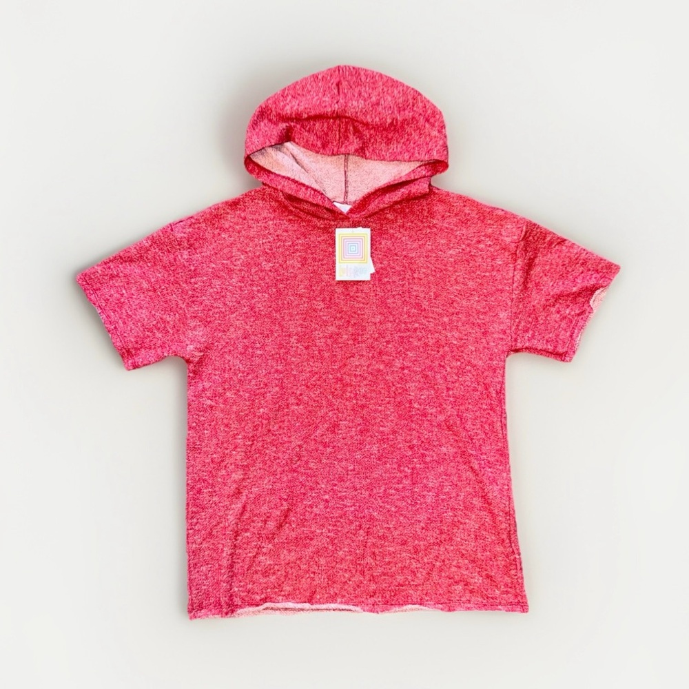 NWT! LULAROE Heathered Frankie Short Sleeve Hoodie